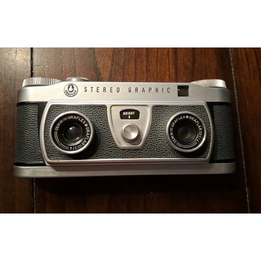 Graflex Stereo Graphic Camera 1002396 Vintage Film Camera Untested As Is